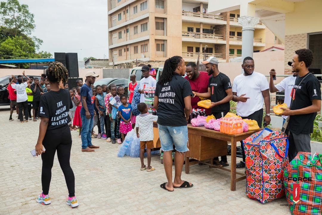Food items ready for distribution at Agbogbloshie